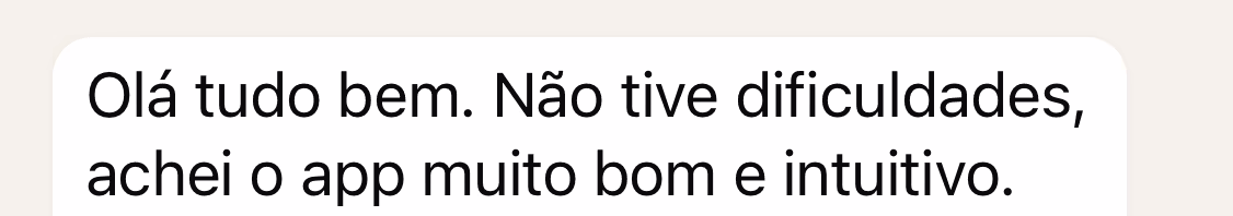Depoimento sobre o app de assessoria esportiva: intuitivo e eficiente