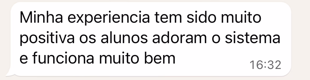 Cliente satisfeito com o aplicativo Wiki4Fit para assessorias